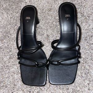 Black Zara Kitten Heels